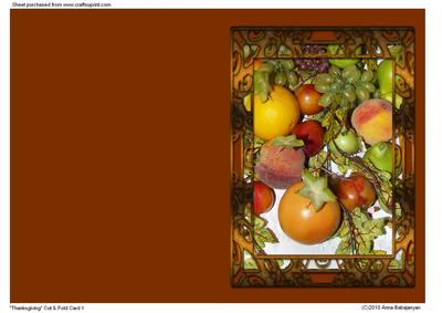 Thanksgiving Cut & Fold Card 1