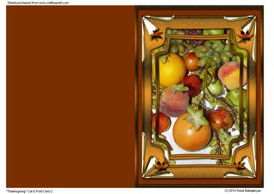 Thanksgiving Cut & Fold Card 2