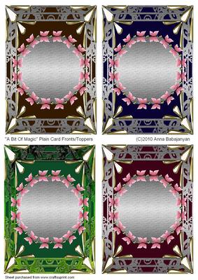 A Bit of Magic Plain Card Fronts/toppers