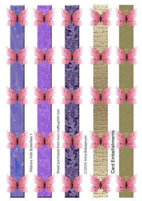 Ribbons with Butterflies 1