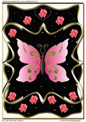 A4 "just One Wish" (black)