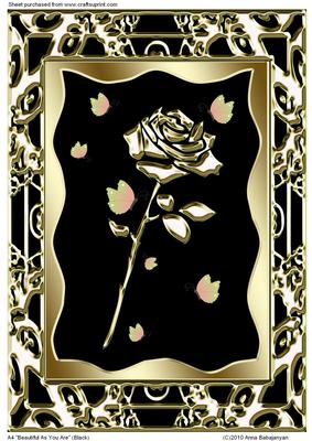 A4 "beautiful as You Are" (black)