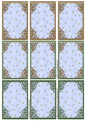 Snowflakes Atc Backings