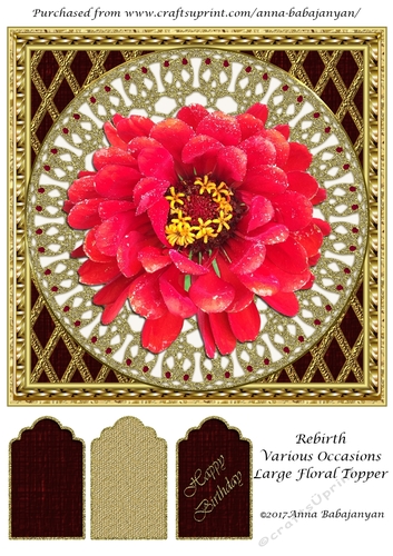 Rebirth Various Occasions Large Floral Topper