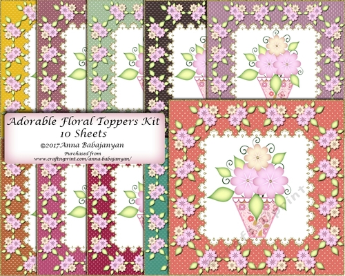 Adorable Floral Toppers Kit
