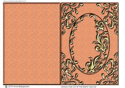 Various Use Cut & Fold Blank Card (2)