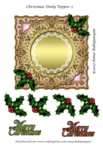 Christmas Doily Topper 2