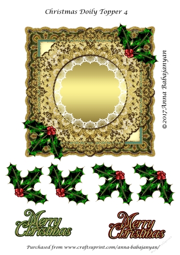 Christmas Doily Topper 4