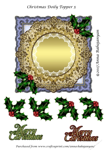 Christmas Doily Topper 5