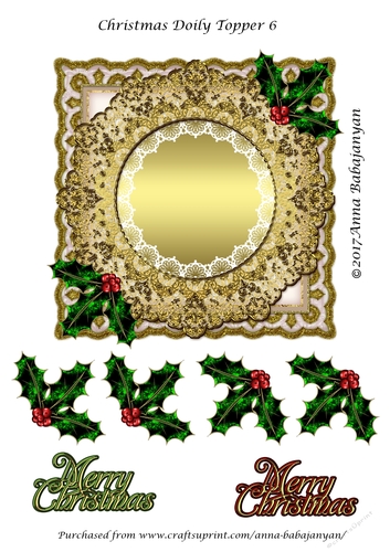Christmas Doily Topper 6