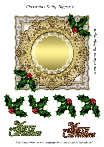 Christmas Doily Topper 7