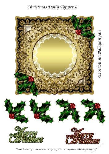 Christmas Doily Topper 8