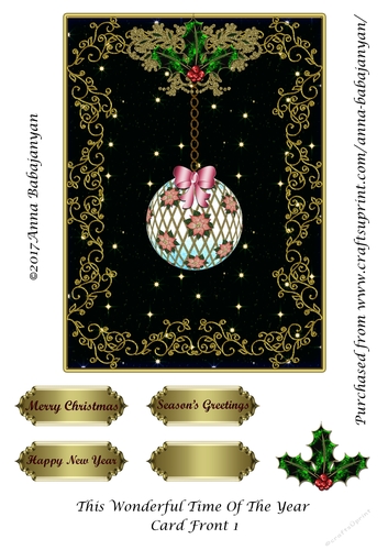 This Wonderful Time Of The Year Card Front 1