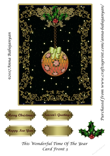 This Wonderful Time Of The Year Card Front 3