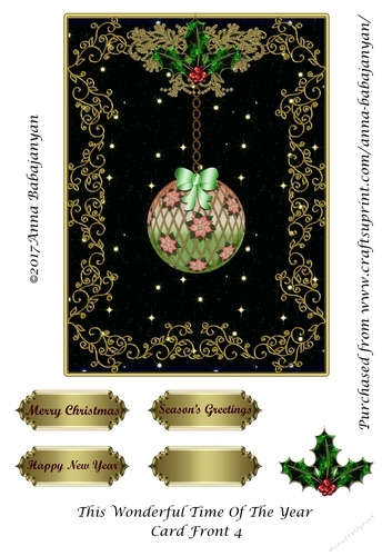 This Wonderful Time Of The Year Card Front 4