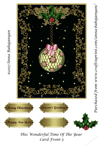 This Wonderful Time Of The Year Card Front 5