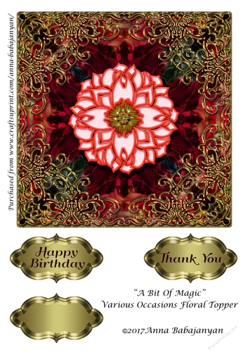 A Bit Of Magic Various Occasions Floral Topper