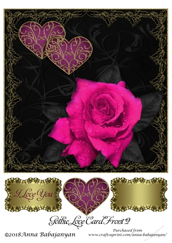 Gothic Love Card Front 2