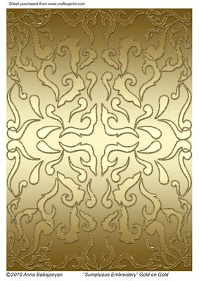 Sumptuous Embroidery Gold on Gold