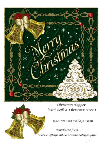 Christmas Topper With Bells & Christmas Tree 1