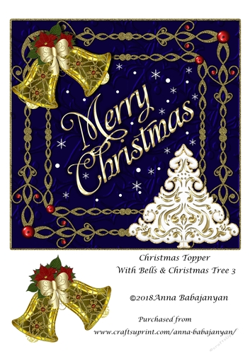 Christmas Topper With Bells & Christmas Tree 3