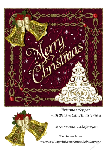 Christmas Topper With Bells & Christmas Tree 4