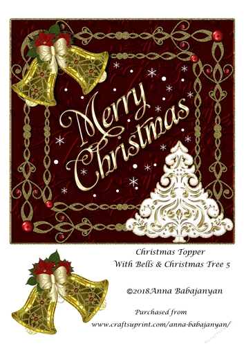 Christmas Topper With Bells & Christmas Tree 5