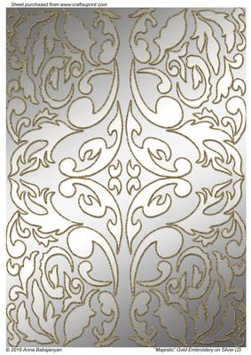 Majestic Gold Embroidery on Silver (2)