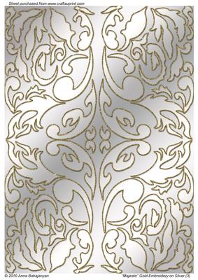 Majestic Gold Embroidery on Silver (3)