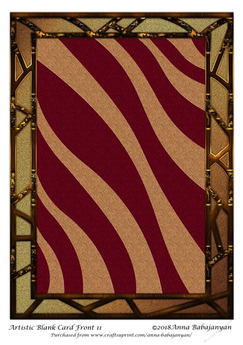 Artistic Blank Card Front 11