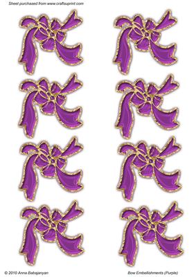 Bow Embellishments (violet)