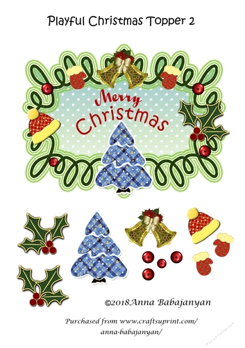 Playful Christmas Topper 2
