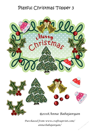 Playful Christmas Topper 3