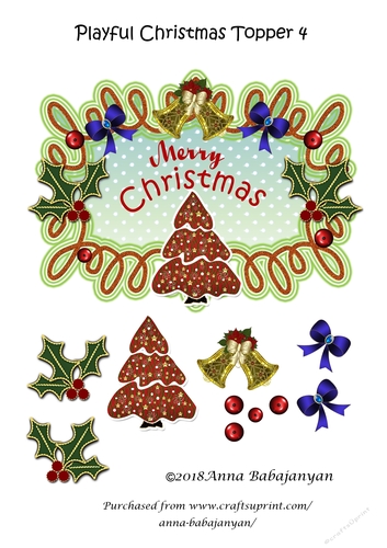 Playful Christmas Topper 4