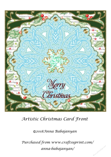 Artistic Christmas Card Front