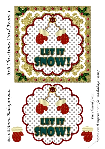 6x6 Christmas Card Front 1