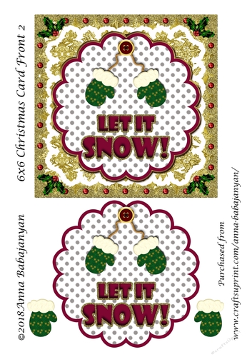 6x6 Christmas Card Front 2