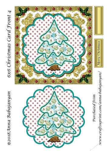 6x6 Christmas Card Front 4