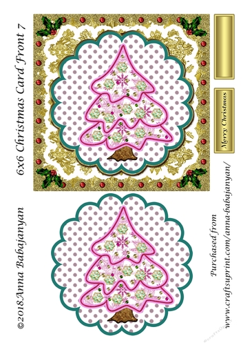 6x6 Christmas Card Front 7