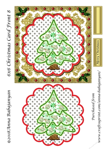 6x6 Christmas Card Front 8
