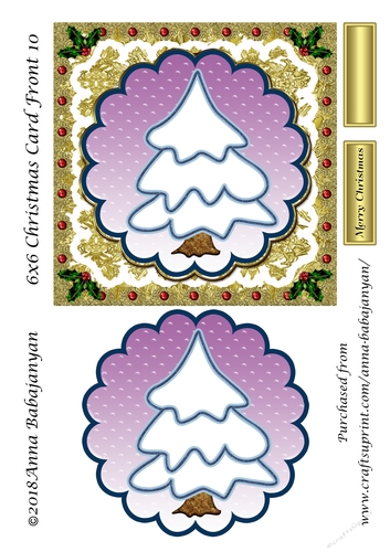 6x6 Christmas Card Front 10