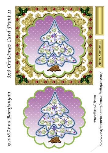 6x6 Christmas Card Front 11