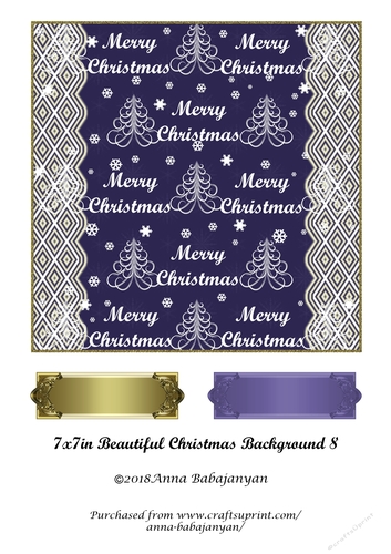 7x7in Beautiful Christmas Background 8