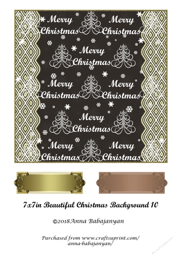 7x7in Beautiful Christmas Background 10