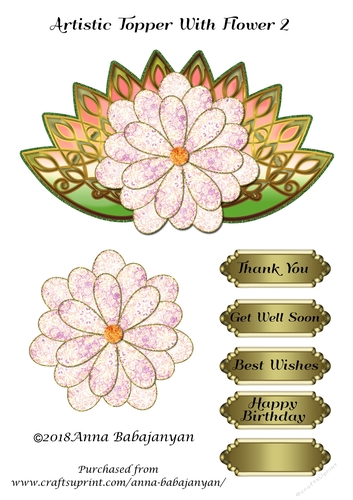 Artistic Topper With Flower 2