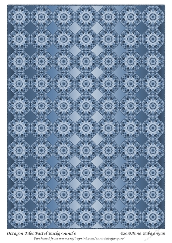 Octagon Tiles Pastel Background 6