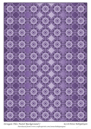 Octagon Tiles Pastel Background 7