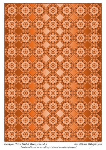 Octagon Tiles Pastel Background 9