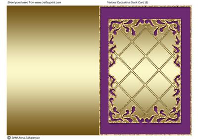 Various Occasions Blank Card (6)