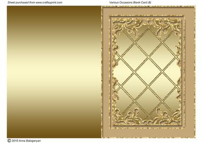 Various Occasions Blank Card (8)